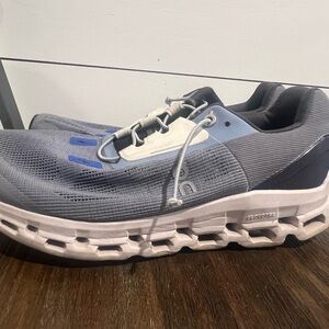 On Running Men's Blue and Gray Athletic Shoes